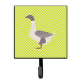 Caroline'S Treasures Buff Grey Back Goose Green Wall Hook, Small, Multicolor