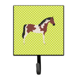 Caroline'S Treasures Pinto Horse Green Wall Hook, Small, Multicolor