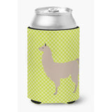 Caroline'S Treasures Llama Green Decorative Can Hugger, Multicolor