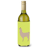 Caroline'S Treasures Llama Green Decorative Bottle Hugger, 750 Ml, Multicolor