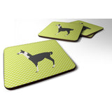 Caroline'S Treasures Llama Q' Ara Green Decorative Coasters, 3.5, Multicolor