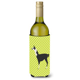 Caroline'S Treasures Llama Q' Ara Green Decorative Bottle Hugger, 750 Ml, Multicolor