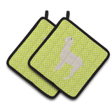 Caroline'S Treasures Alpaca Green Decorated Pot Holder, 7.5 X 7.5
