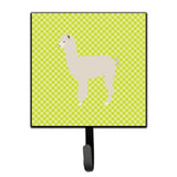 Caroline'S Treasures Alpaca Green Wall Hook, Small, Multicolor