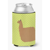 Caroline'S Treasures Alpaca Suri Green Decorative Can Hugger, Multicolor