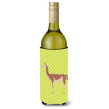 Caroline'S Treasures Guanaco Green Decorative Bottle Hugger, 750 Ml, Multicolor