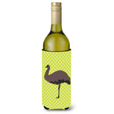 Caroline'S Treasures Emu Green Decorative Bottle Hugger, 750 Ml, Multicolor