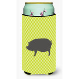 Caroline'S Treasures Berkshire Pig Green Decorative Can Hugger, Tall Boy, Multicolor