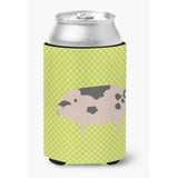Caroline'S Treasures Gloucester Old Spot Pig Green Decorative Can Hugger, Multicolor