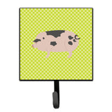 Caroline'S Treasures Gloucester Old Spot Pig Green Wall Hook, Small, Multicolor