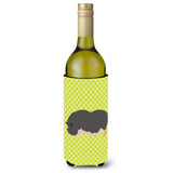 Caroline'S Treasures Vietnamese Pot-Bellied Pig Green Decorative Bottle Hugger, 750 Ml, Multicolor