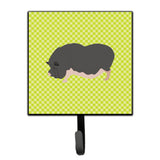 Caroline'S Treasures Vietnamese Pot-Bellied Pig Green Wall Hook, Small, Multicolor