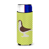 Caroline'S Treasures Large Pigeon Green Decorative Can Hugger, Slim, Multicolor