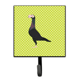 Caroline'S Treasures English Carrier Pigeon Green Wall Hook, Small, Multicolor