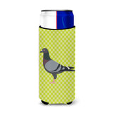 Caroline'S Treasures Racing Pigeon Green Decorative Can Hugger, Slim, Multicolor
