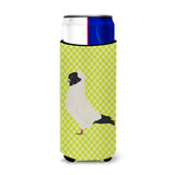 Caroline'S Treasures Nun Pigeon Green Decorative Can Hugger, Slim, Multicolor