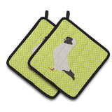 Caroline'S Treasures Nun Pigeon Green Decorated Pot Holder, 7.5 X 7.5