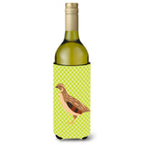 Caroline'S Treasures Golden Phoenix Quail Green Decorative Bottle Hugger, 750 Ml, Multicolor