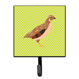 Caroline'S Treasures Golden Phoenix Quail Green Wall Hook, Small, Multicolor