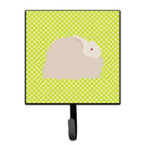 Caroline'S Treasures Fluffy Angora Rabbit Green Wall Hook, Small, Multicolor