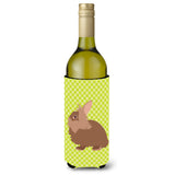 Caroline'S Treasures Lionhead Rabbit Green Decorative Bottle Hugger, 750 Ml, Multicolor