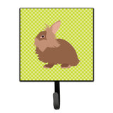 Caroline'S Treasures Lionhead Rabbit Green Wall Hook, Small, Multicolor