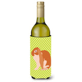 Caroline'S Treasures English Lop Rabbit Green Decorative Bottle Hugger, 750 Ml, Multicolor