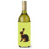 Caroline'S Treasures Tan Rabbit Green Decorative Bottle Hugger, 750 Ml, Multicolor