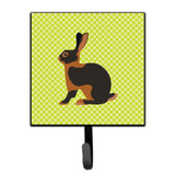 Caroline'S Treasures Tan Rabbit Green Wall Hook, Small, Multicolor