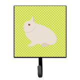 Caroline'S Treasures Hermelin Rabbit Green Wall Hook, Small, Multicolor