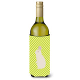 Caroline'S Treasures New Zealand White Rabbit Green Decorative Bottle Hugger, 750 Ml, Multicolor