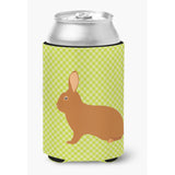 Caroline'S Treasures Rex Rabbit Green Decorative Can Hugger, Multicolor