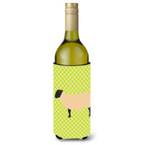 Caroline'S Treasures Suffolk Sheep Green Decorative Bottle Hugger, 750 Ml, Multicolor