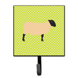 Caroline'S Treasures Suffolk Sheep Green Wall Hook, Small, Multicolor