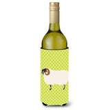 Caroline'S Treasures Scottish Blackface Sheep Green Decorative Bottle Hugger, 750 Ml, Multicolor