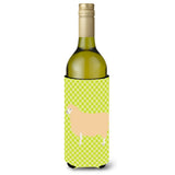 Caroline'S Treasures English Leicester Longwool Sheep Green Decorative Bottle Hugger, 750 Ml, Multicolor