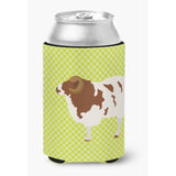 Caroline'S Treasures Jacob Sheep Green Decorative Can Hugger, Multicolor