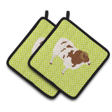 Caroline'S Treasures Jacob Sheep Green Decorated Pot Holder, 7.5 X 7.5
