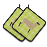 Caroline'S Treasures Hampshire Down Sheep Green Decorated Pot Holder, 7.5 X 7.5