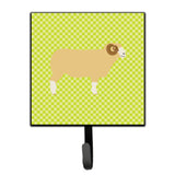Caroline'S Treasures Horned Dorset Sheep Green Wall Hook, Small, Multicolor