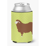 Caroline'S Treasures Merino Sheep Green Decorative Can Hugger, Multicolor