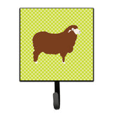 Caroline'S Treasures Merino Sheep Green Wall Hook, Small, Multicolor