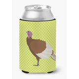 Caroline'S Treasures Bourbon Red Turkey Hen Green Decorative Can Hugger, Multicolor