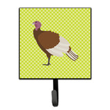 Caroline'S Treasures Bourbon Red Turkey Hen Green Wall Hook, Small, Multicolor