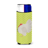 Caroline'S Treasures White Holland Turkey Green Decorative Can Hugger, Slim, Multicolor