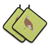 Caroline'S Treasures Jersey Buff Turkey Hen Green Decorated Pot Holder, 7.5 X 7.5