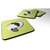 Caroline'S Treasures Royal Palm Turkey Green Decorative Coasters, 3.5, Multicolor