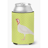 Caroline'S Treasures Beltsville Small White Turkey Hen Green Decorative Can Hugger, Multicolor