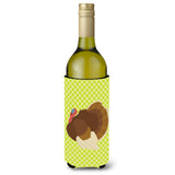 Caroline'S Treasures French Turkey Dindon Green Decorative Bottle Hugger, 750 Ml, Multicolor