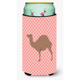 Caroline'S Treasures F1 Hybrid Camel Pink Check Decorative Can Hugger, Tall Boy, Multicolor